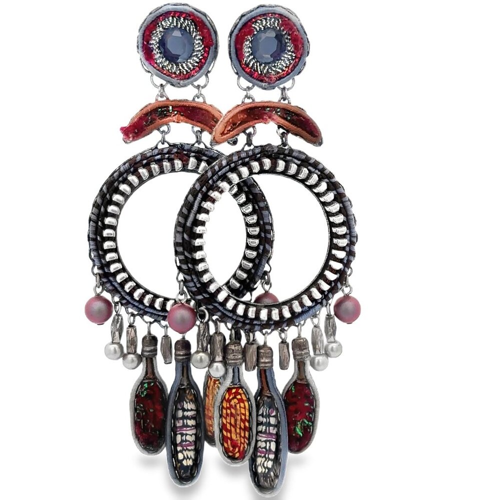 Ayala Bar Circle Sliver Earrings